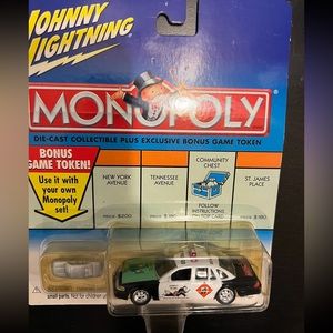 Johnny Lightning Monopoly Car Do Not Pass Go-Go Directly to Jail Crown Victoria